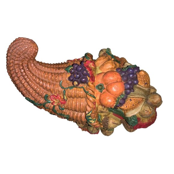 Decorative Cornucopia Fall Harvest Centerpiece - Picture 5 of 9